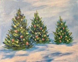 Holiday Trees Acrylic Painting Workshop @ Harford Artists Gallery