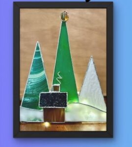 Stained Glass Cozy Cabin for the Holidays Premium Workshop @ Harford Artists Gallery
